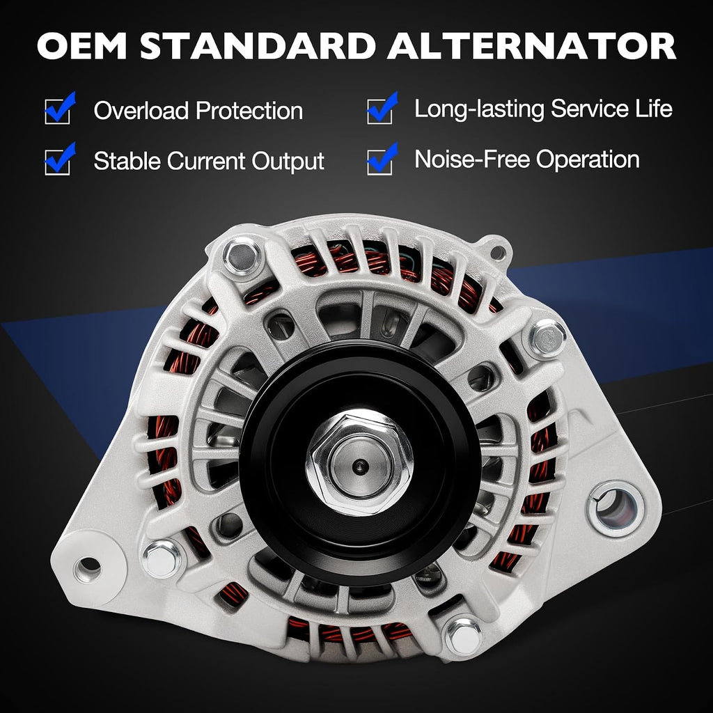 Alternator Compatible with 2001-2005 Honda Civic Acura EL 1.7L L4 70A