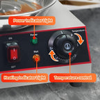 Electric Shawarma Grill Machine Vertical Rotisserie Broiler Gyro with 2 Heating Tubes,Countertop Rotating Grill Doner