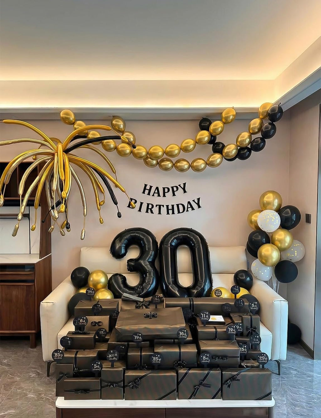 Gold Linking Balloons, 60 Pcs 6 Inch Quick Link Balloons
