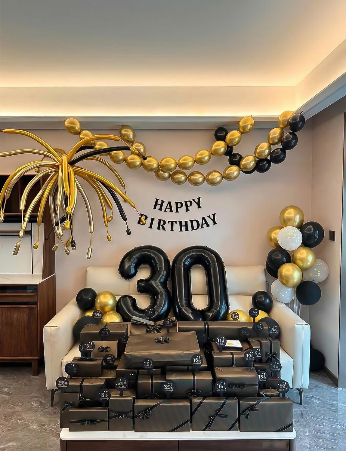 Gold Linking Balloons, 60 Pcs 6 Inch Quick Link Balloons