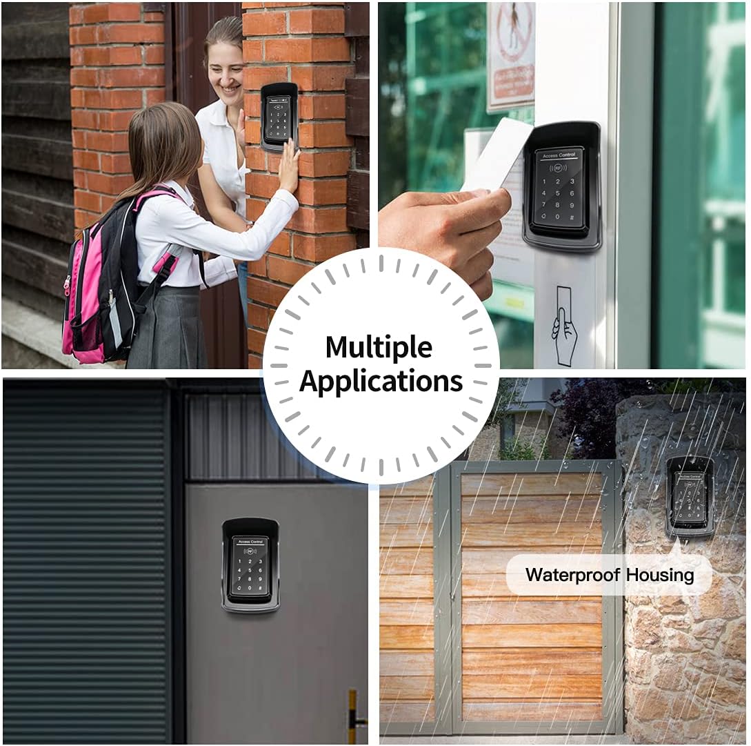 TC175P Touch Panel Wired Keypad | DC 12V 24V for Automatic Driveway Gate Opener, Door Access Control System, Digital