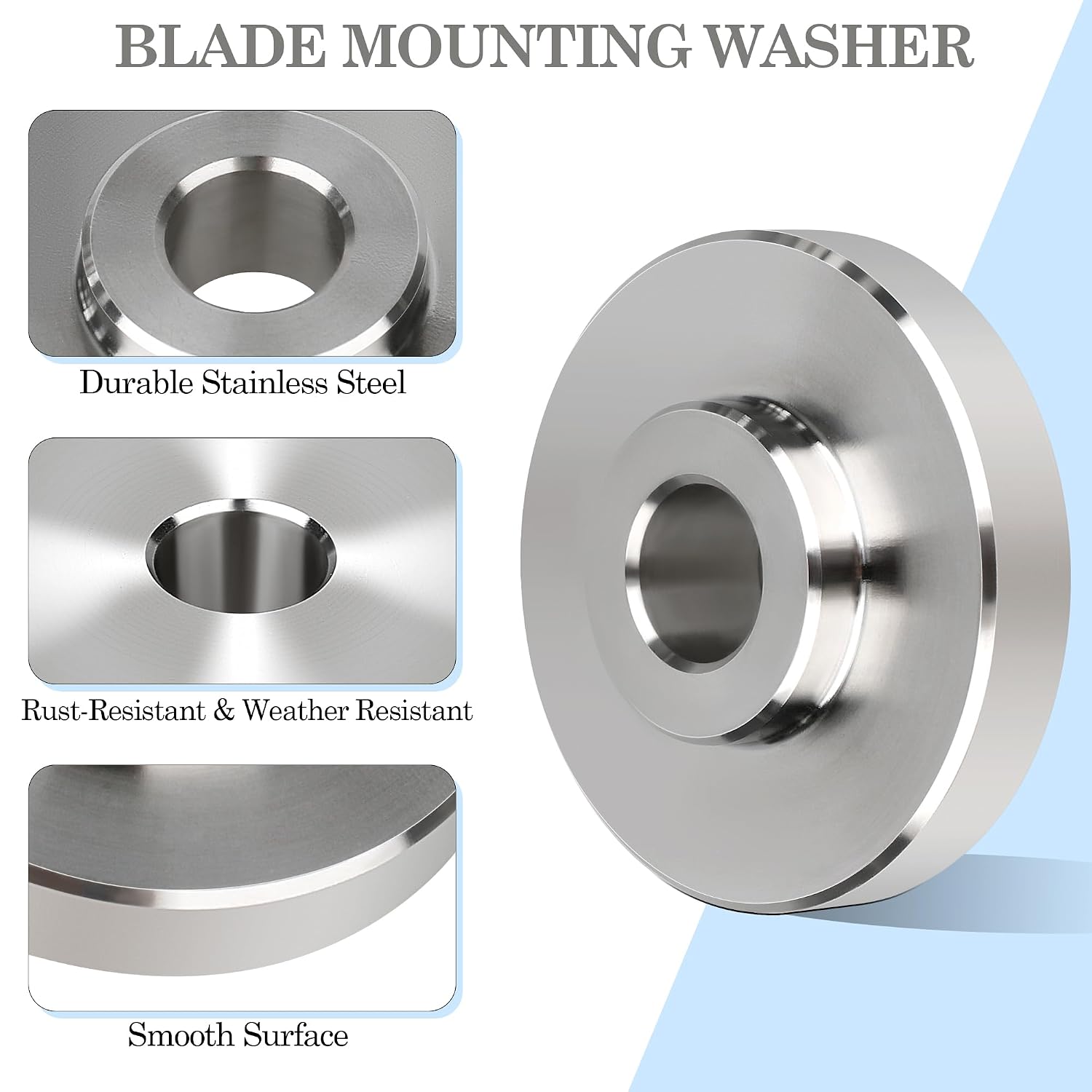 Lawn Mower Blade Mounting Washer, 804-110C Blade Washer for Land Pride Finish at FD AFM Series, Stainless Steel
