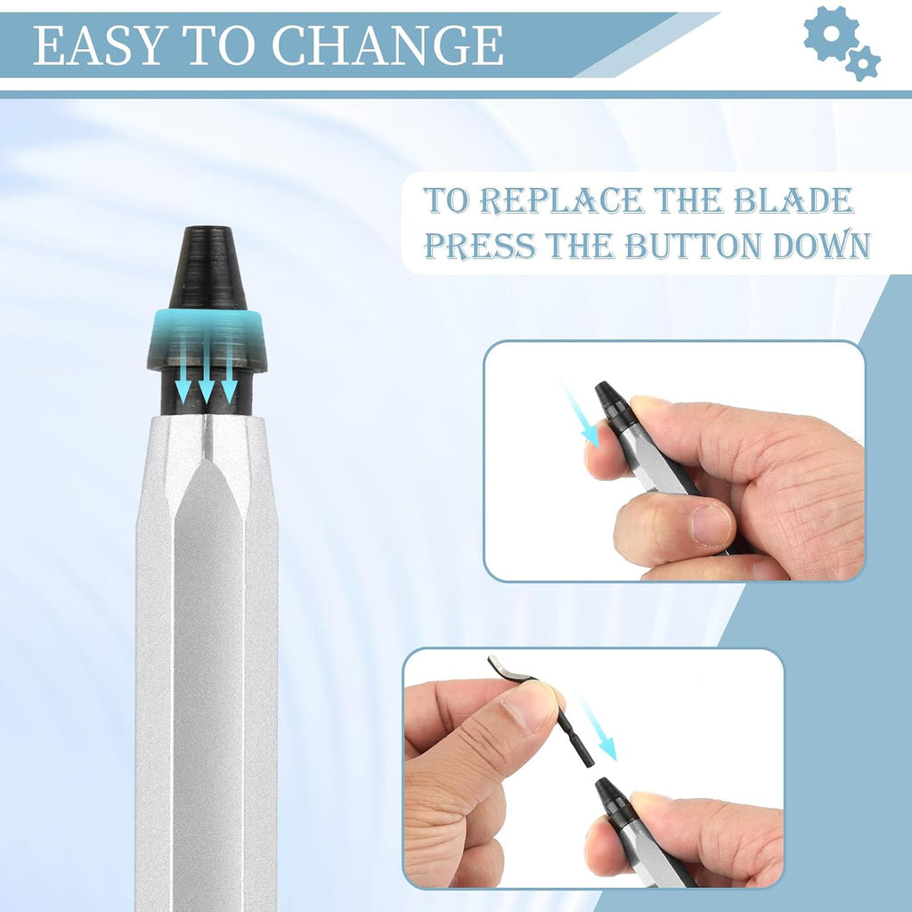 Deburring Tool with 12 HSS Blades for Metal Resin PVC 3D Print