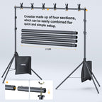 Lincostore Backdrop Stand Kit 10x7ft for Photography