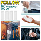 4 Pcs 1.77" x10 ft Travel Duct Tape Mini Pocket Size Roll, White