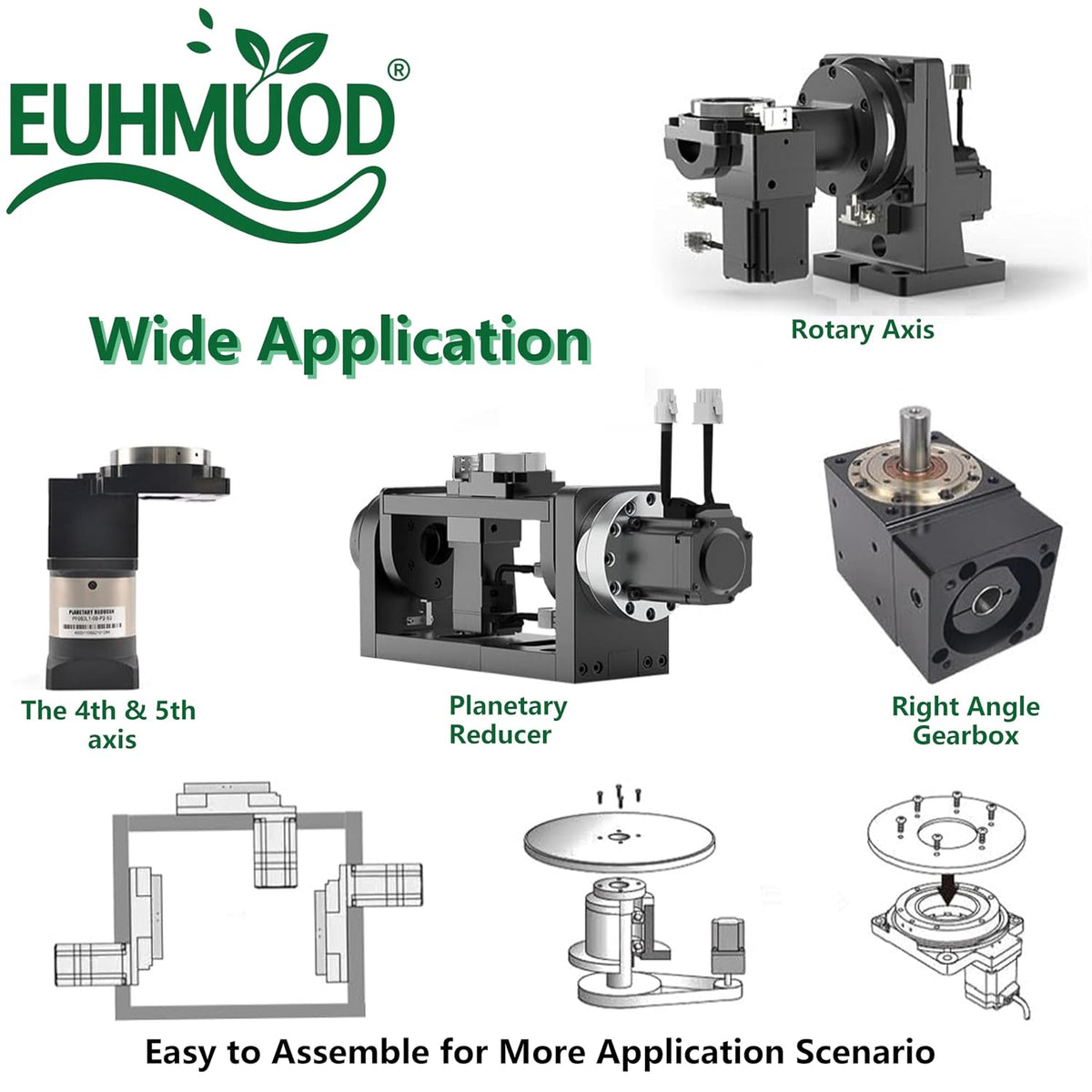 60mm Hollow Rotary Actuator Rotating Platform