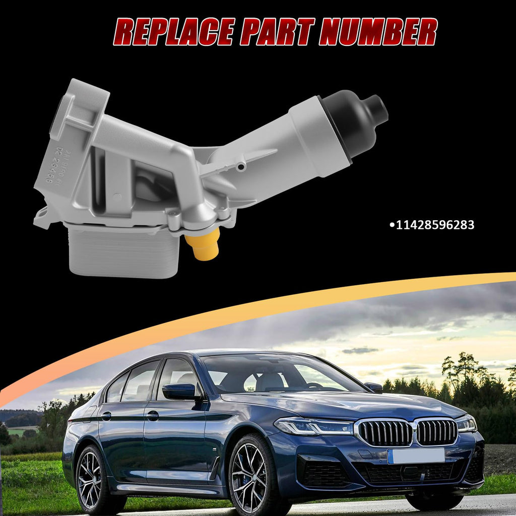 Upgrade Aluminium Engine Oil Cooler Filter Housing With Gasket Assembly