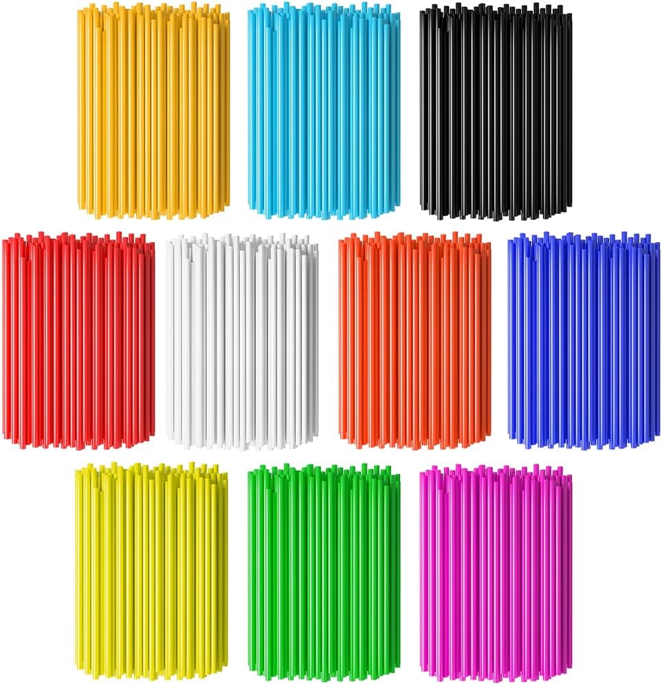 72PCS Spoke Skins Covers for Dirt Bike Bicycle Wheelchair Colors