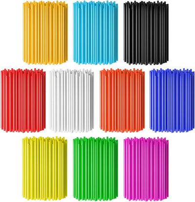 72PCS Spoke Skins Covers for Dirt Bike Bicycle Wheelchair Colors
