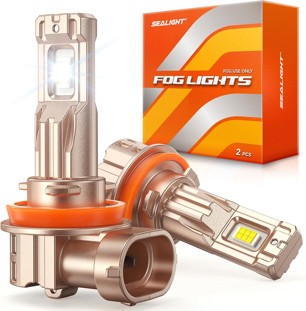 H11/H16/H8 LED Fog Light Bulb, 18000LM Ultra Bright H11 LED bulb, IP68 Waterproof Injection Sealed,Long Lifespan