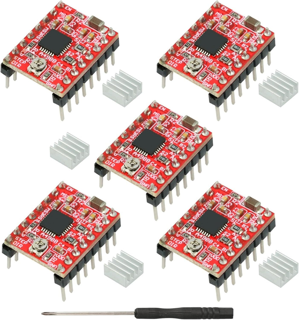 5Pcs A4988 Stepper Motor Driver Module