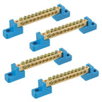 HUAREW 4PCS Grounding Bus Bar 10 Positions
