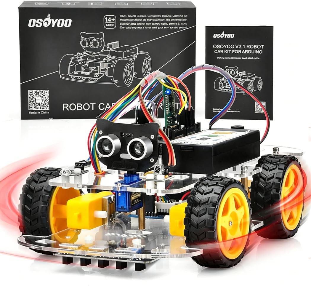 IoT Smart Robot Car Kit for Arduino – Classroom STEM Robotics Kit with WiFi & Bluetooth Control, Coding & Electronics