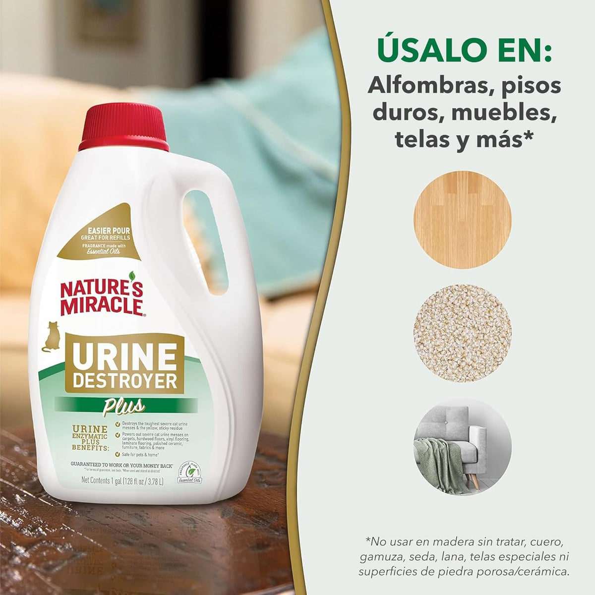 Cat Urine Destroyer Plus, Enzymatic Cleaner, 1 gal