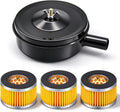 1/2" PT 20mm Thread Air Compressor Silencer Intake Filter Sound Muffler with a Replacement Element H-076
