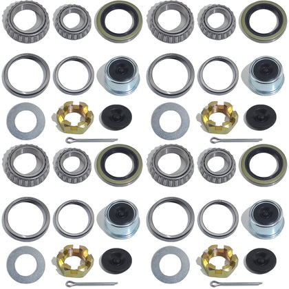 4 Sets 3500 LB L68149 L44649 Boat Trailer Axle Bearing Kits