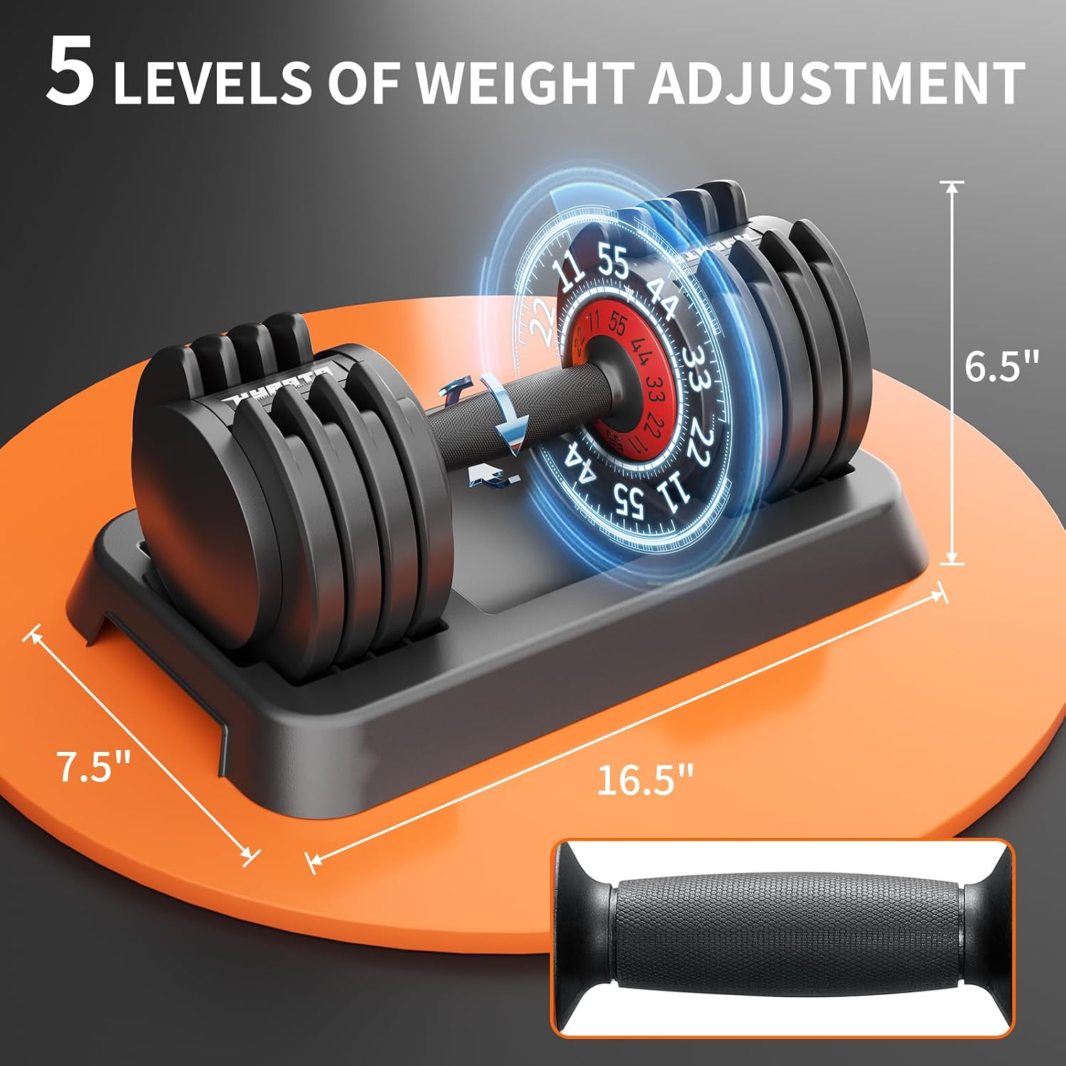 25/50/55 lbs Pair Adiustable Dumbbell Set, Adiust Dumbbell Weight for Exercises Pair Dumbbells for Men and Women in Home