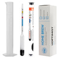 Hydrometer for Wine Making with 100 MM Hydrometer Alcohol Test Jar - Specific Gravity Hydrometer for Wine and Beer