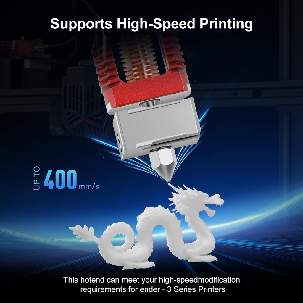 Ender 3 Hotend All Metal Ceramic Heating Core Hotend Upgrade High Flow High Temperature Support 300℃High Temperature