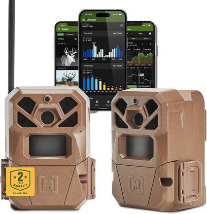 Edge 2 Cellular Trail Camera | Scout from Anywhere, HD photos via Mobile app, 1080p video, multi-carrier, low-glow