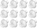 12-Pack Universal CPAP Inline Viral Filter for ResMed, Dreamstation CPAP BiPAP Machines Standard Tubing Outlet 22 mm