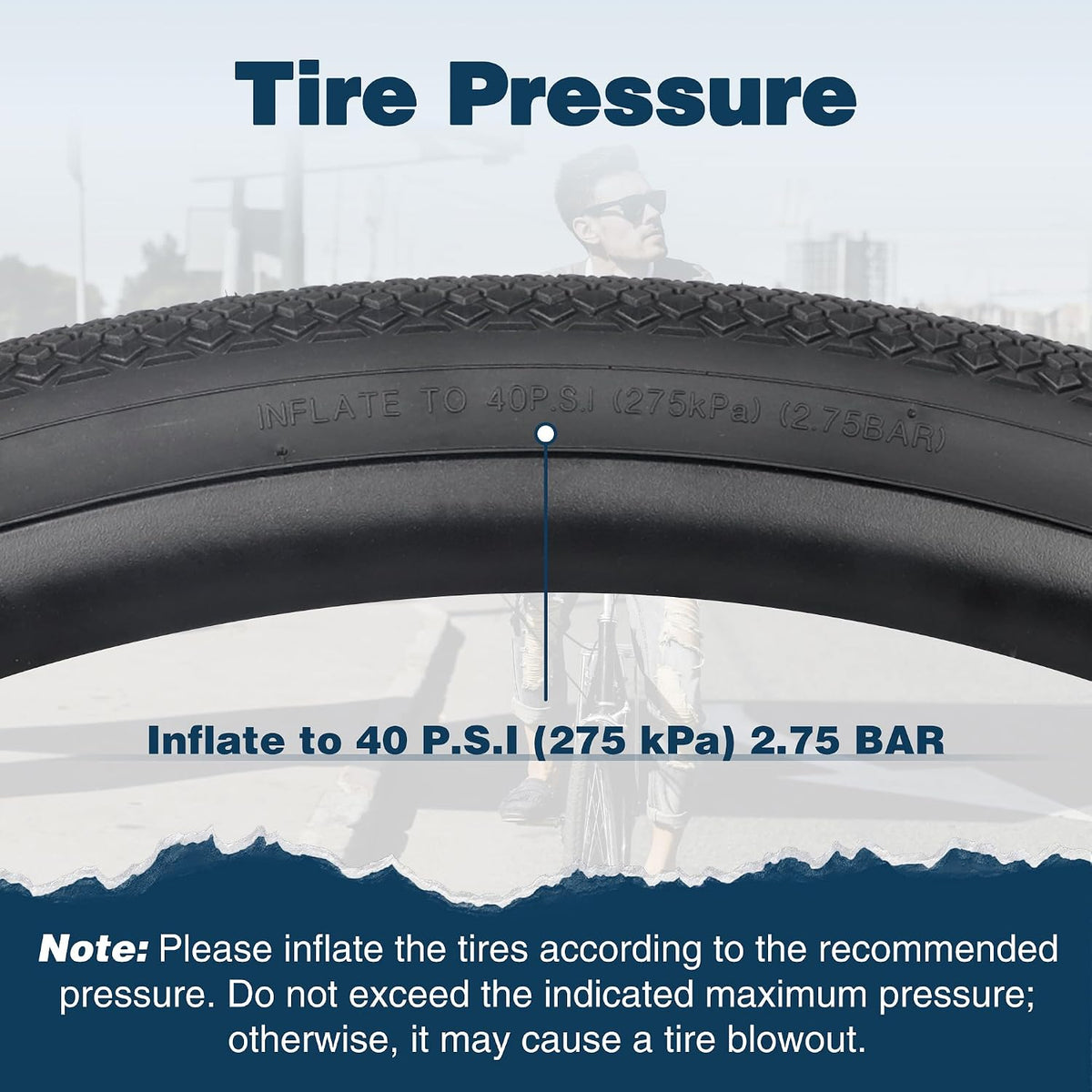 Bike Tire 700C Gravel Bike Tire Foldable 700 x 40C Tire for Road Racing Anti - Slip 40-622mm Replacement Tire for