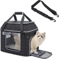 Top-Expandable Pet Carrier: NOBLE DUCK Airline Approved Pet Travel Bag for Cats/Dogs Up to 20 Lbs | Soft-Sided