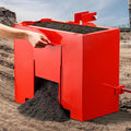 Ballast Box, 3-Point Category 1 Tractor Ballast of 800 lbs Capacity, with Standard 2 Inch Hitch Receiver, Heavy-Duty