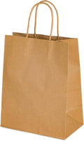Kraft Paper Shopping Bags with Handles 25/cs