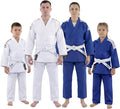 Judo Gi for Adults & Kids | Cotton Grain Weave Uniform with Free Belt | Reinforced Training & Competition