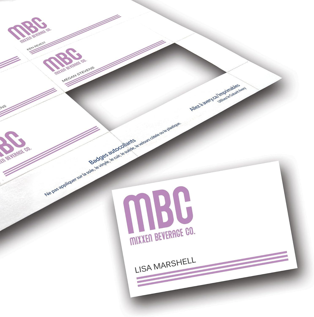Customizable Name Badge Inserts, 3" x 4", White, 2 Packs of 300, 600 Printable Name Tag Inserts Total (35392) | 2