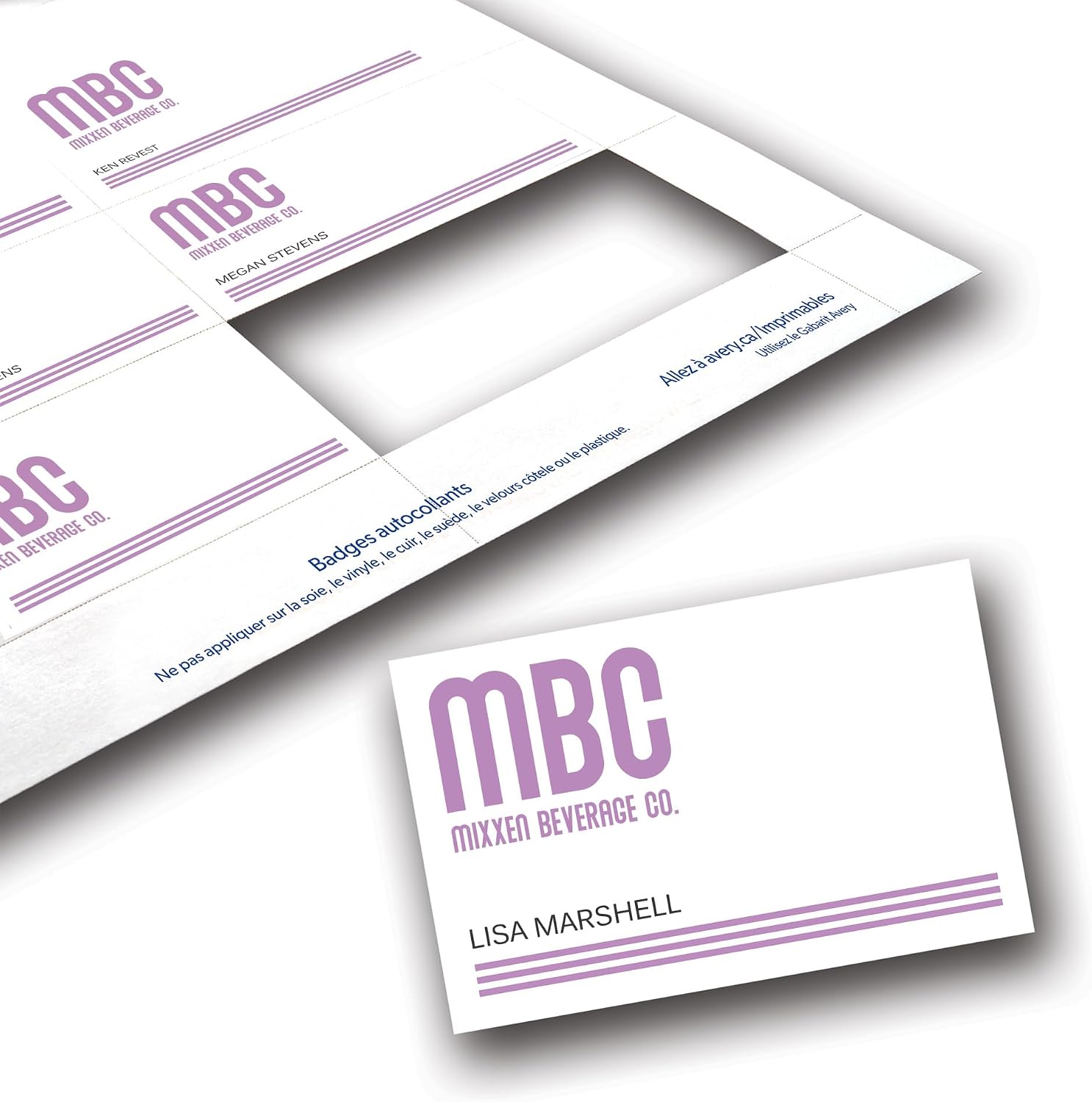 Customizable Name Badge Inserts, 3" x 4", White, 2 Packs of 300, 600 Printable Name Tag Inserts Total (35392) | 2