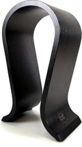 Black Headphone Stand | Wood Headphone Stand for Desk, Gaming | Omega Headset Stand