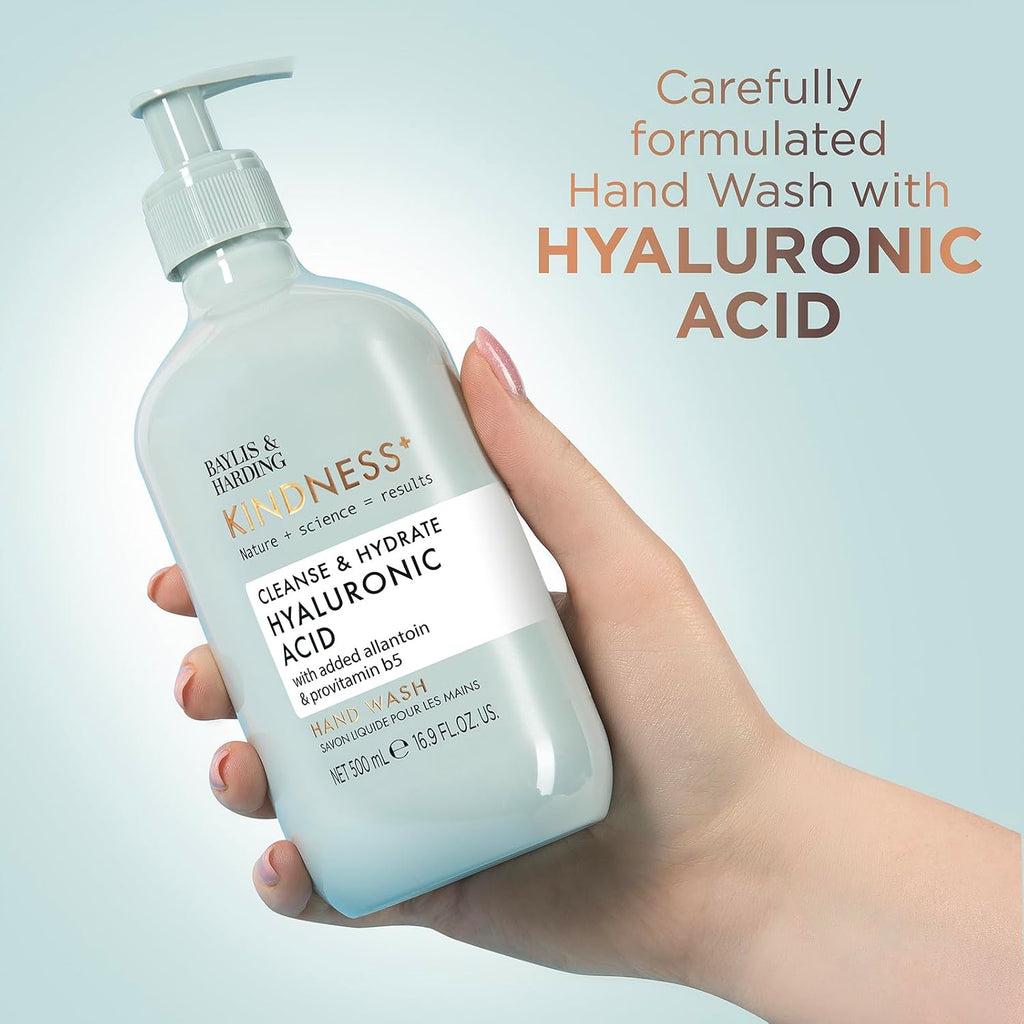 Kindness+ Hyaluronic Acid Hand Wash 16.9 Fl.oz, 3 Pack