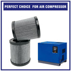 2 Pcs 110377E100 Air Filter for Quincy Air Compressor, Replace 32012957