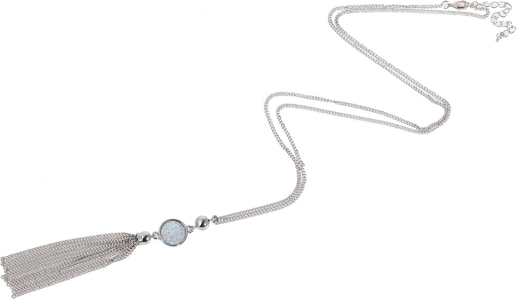 Jewelers Vintage Long Sweater Necklace Chain Pendant Tassel Bohemian Classical Retro Style