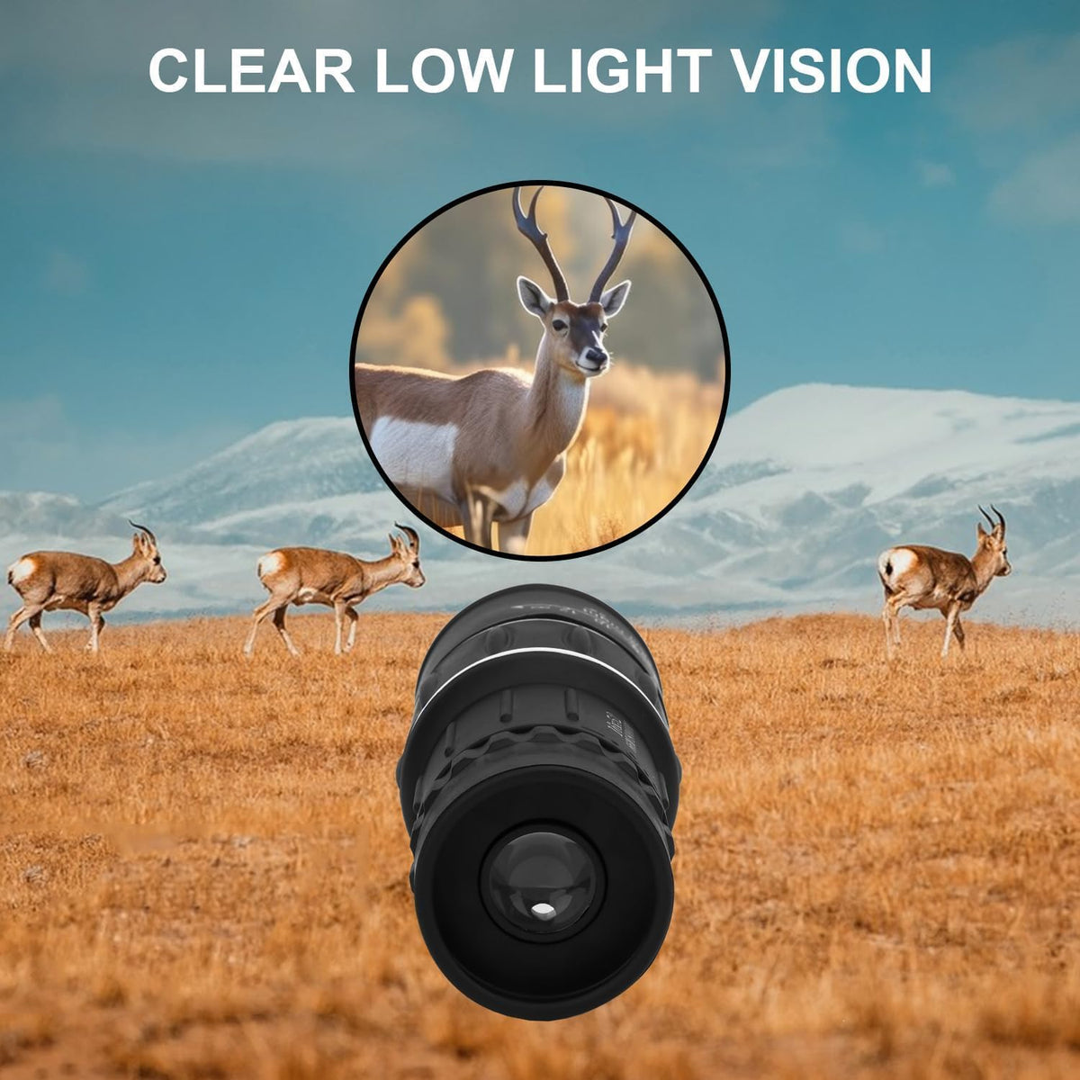 16x52 Adults High Power Monocular Telescope Compact Monocular Telescope Lightweight and Waterproof Design Suitable