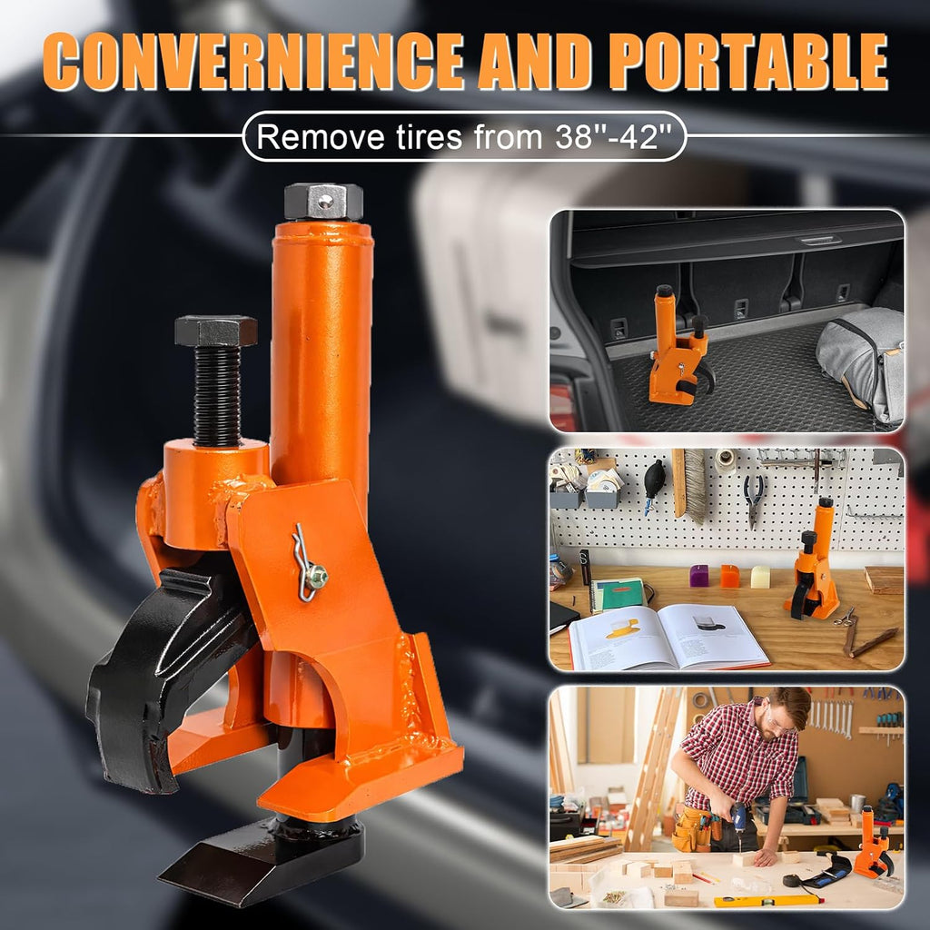 Manual Tire Bead Breaker Tool for Tire Removal, 38"-42" Bead Breaker,Orange