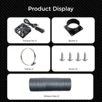 Fume Extraction Kit 3D Printer Accessories, 4000 RPM High-Efficiency Ventilation Fan, Exhaust Smoke for 3D Printer
