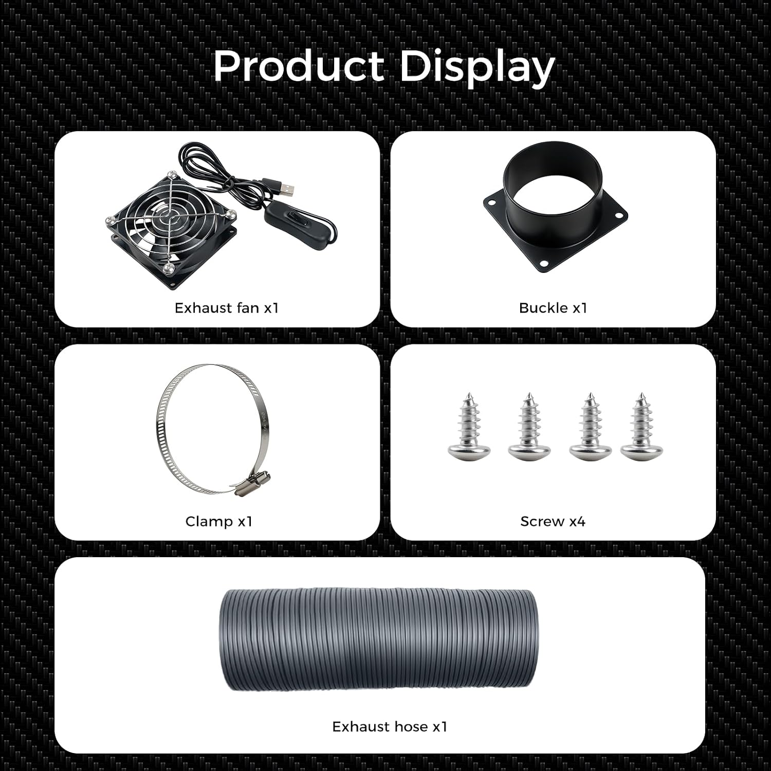 Fume Extraction Kit 3D Printer Accessories, 4000 RPM High-Efficiency Ventilation Fan, Exhaust Smoke for 3D Printer