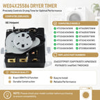 WE04X25586 Dryer Timer Replacement for GE Hotpoint Dryer