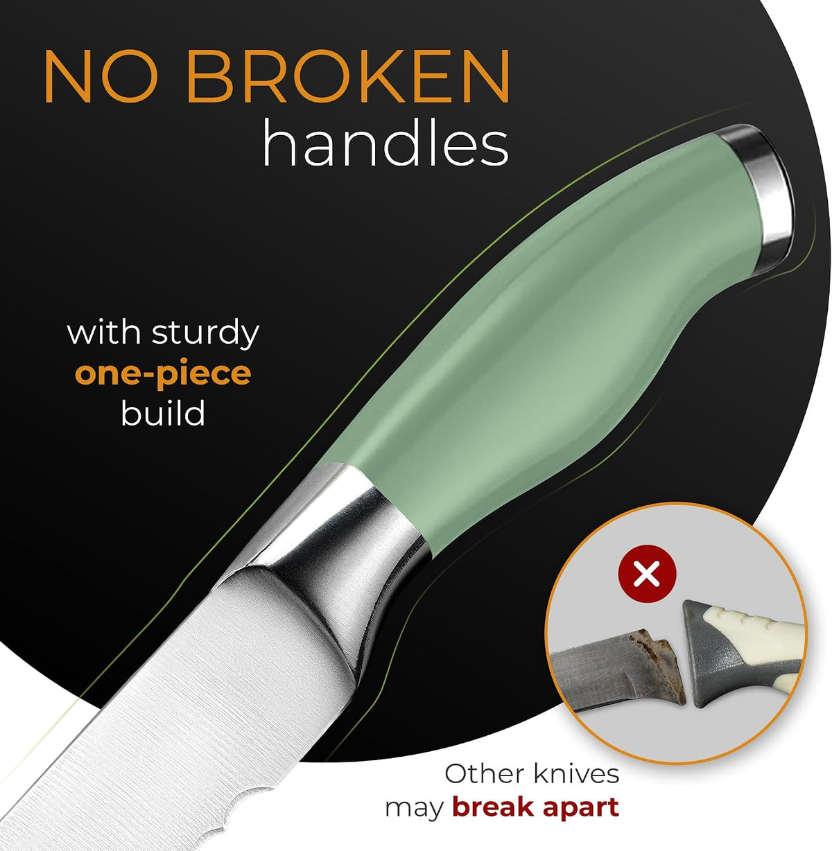 Serrated Bread Knife with Upgraded Stainless Steel Razor Sharp Wavy Edge Width - Bread Cutter Ideal for Slicing