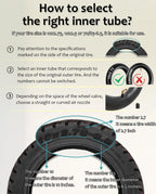 10x2.75-6.5 10 Heavy Duty Inner Tube for Speedway 5 Dualtron 3 Hover-1 Alpha JOYOR S Hiboy Titan PRO Electric Scooter Explosion-Proof Shockproof Super-Grip