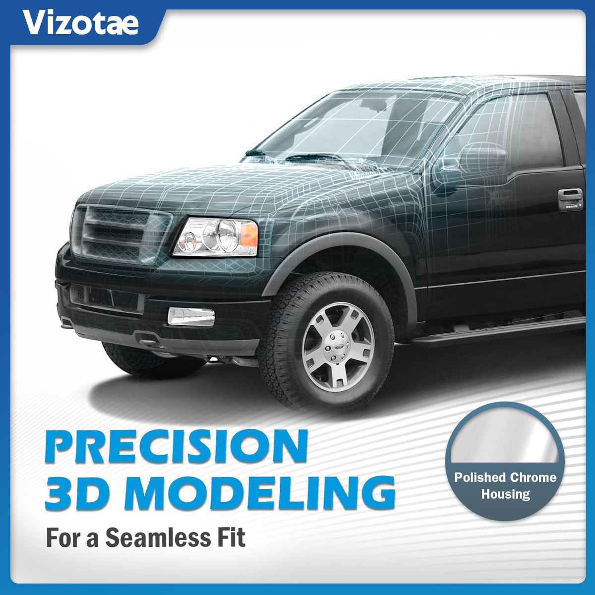 Headlights W/Bulbs for 2004-2008 Ford F150