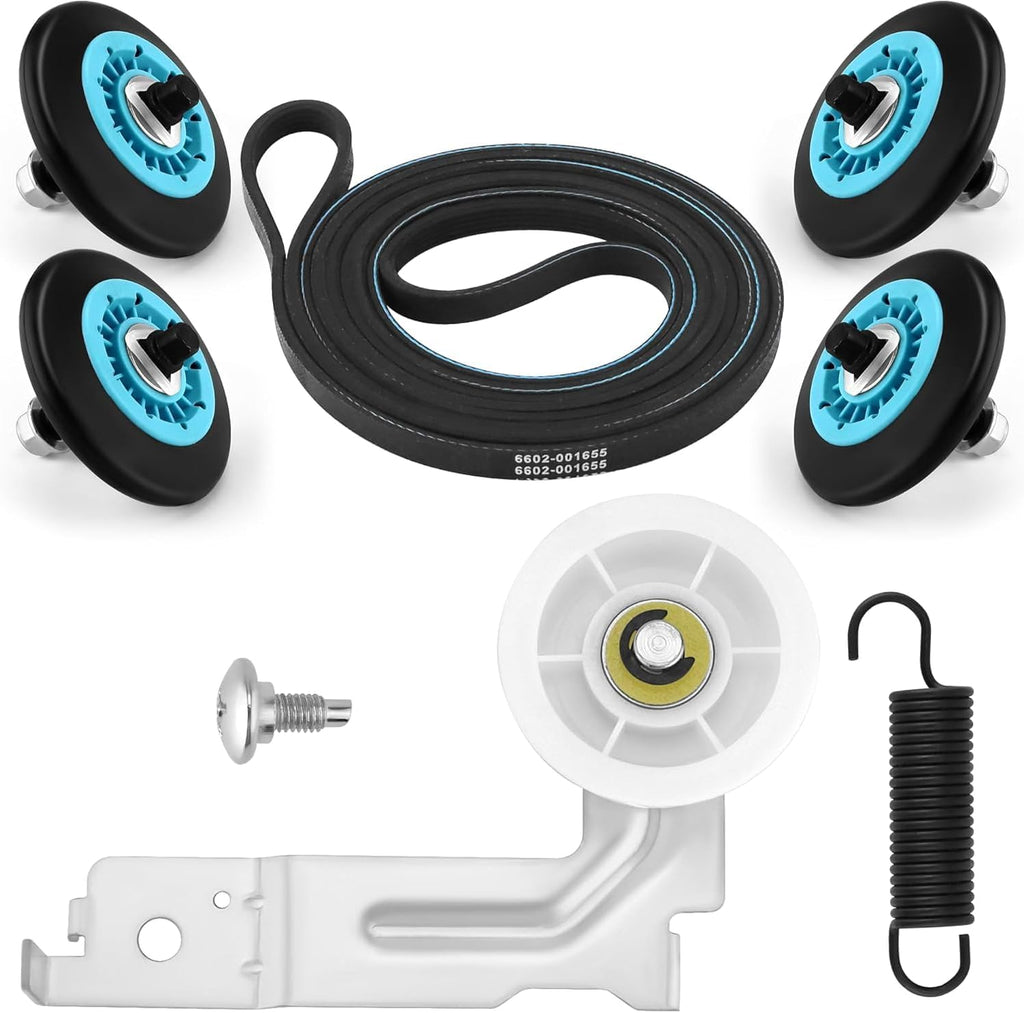 Roller Replacementr Fit For Samsung Model DV45-DV48DV48H7400EP/A2 DV448AEP/XAA DV448AEW/XAA DV448AGE/XAA DV448AGP/XAA DV448AGW/XAA DV455EVGSGR/AA DV455EVGSWR/AA DV455GVGSGR/AA DV455GVGSWR/AA Dryer