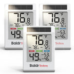 Solar Indoor Thermometer Hygrometer, Max/Min, Comfort Meter (3 Pack)