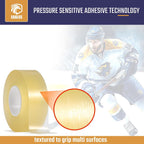 Hockey Tape Multipurpose Cloth Tape Roll for Lacrosse Baseball & Softball Bats, Rackets, Pullup Bars, Gardening
