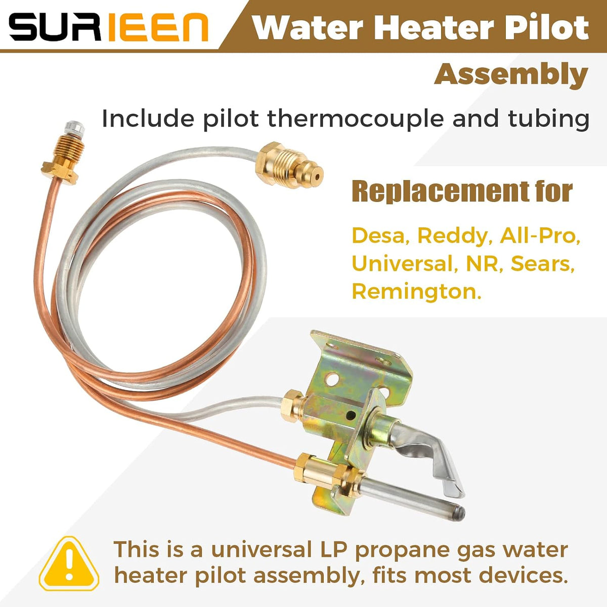 LP Propane Gas Water Heater Pilot Assembly