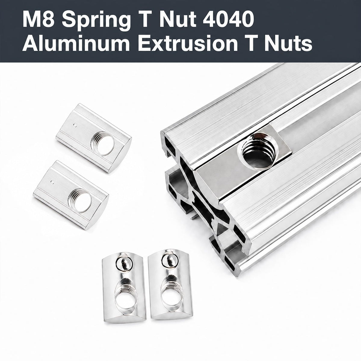 30Pcs M8 Spring T Nuts 4040 Series