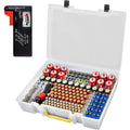 Battery Organizer Storage Holder- Batteries Case Containers Box with Tester | Batteries Case Containers Box with